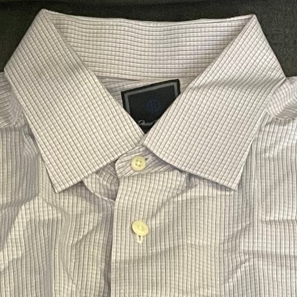 16.5 32/33 David Donahue Long Sleeve Shirt - Picture 1 of 3